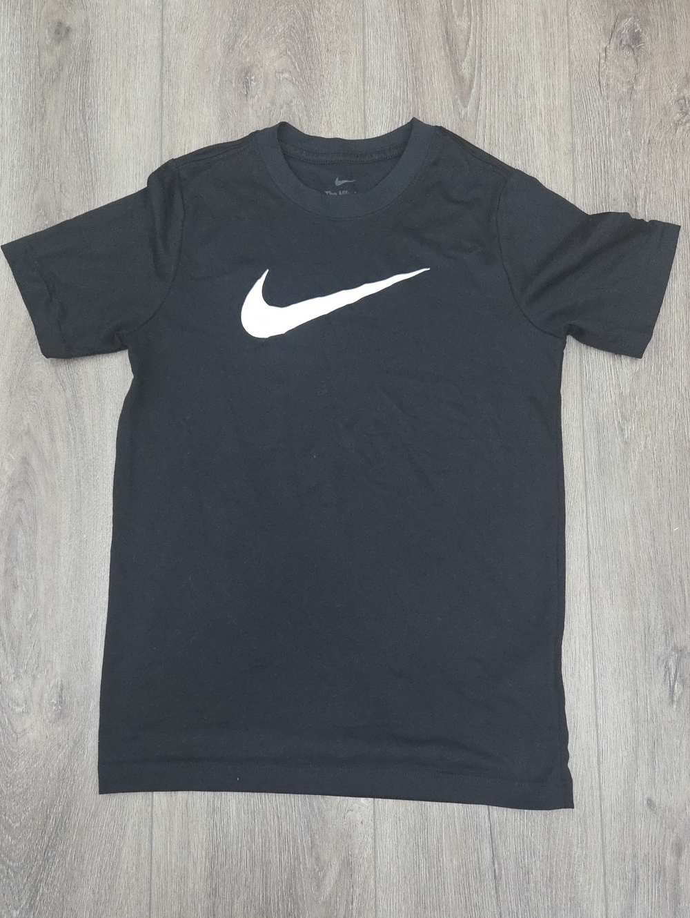 Nike Kids Short Sleeve Dri Fit Tee In Black Size M